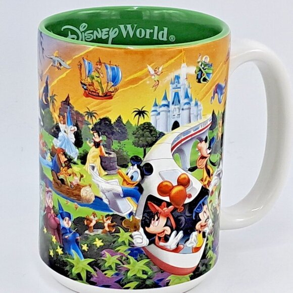 Walt Disney World Mug Four Parks One World- Grandpa -Coffee Cup -3D Chunky - Picture 1 of 6